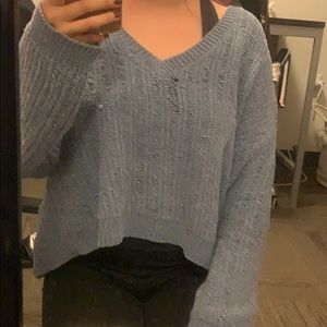 Blue Oversized Sweater